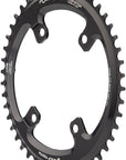 Wolf Tooth Elliptical Shimano 110 Asymmetric BCD Chainring - 46t 110 Asymmetric BCD 4-Bolt Drop-Stop For Shimano GRX Cranks BLK
