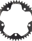 Wolf Tooth 130 BCD Road Cyclocross Chainring - 44t 130 BCD 5-Bolt Drop-Stop 10/11/12-Speed Eagle Flattop Compatible - Black