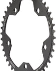Wolf Tooth 130 BCD Road Cyclocross Chainring - 44t 130 BCD 5-Bolt Drop-Stop 10/11/12-Speed Eagle Flattop Compatible - Black