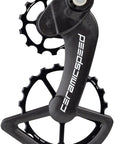 Sistema de poleas CeramicSpeed OSPW para desviadores Campagnolo - Polea de aleación con jaula de carbono negra