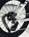 Rueda de polea CeramicSpeed OSPW con sistema aerodinámico Shimano 9100/9150 8000 SS/8050 SS - Pistas revestidas, polea de aleación, jaula de carbono negra