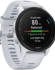 Garmin Forerunner 255 Music GPS Smartwatch - 45.6mm Whitestone