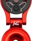 Soporte de potencia K-Edge Garmin Race con tapa - Rojo