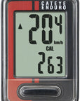 Cateye Enduro Wired Computer - Black/Red