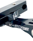Soporte para cámara con riel para sillín K-EDGE Go BIG Pro, GoPro, Garmin, Shimano, color negro