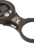 Soporte de potencia fija K-EDGE para ciclocomputadores Garmin de un cuarto de vuelta, color negro