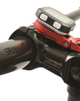 Soporte de potencia ajustable K-EDGE para ciclocomputadores Garmin de cuarto de vuelta, color rojo