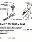 Soporte para tubo superior K-EDGE Garmin - Negro