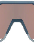 100% Speedcraft Sunglasses - Soft Tact Stone Gray HiPER Crimson Silver Mirror Lens