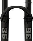 Horquilla de suspensión FOX 36 SL Performance de 29", 140 mm, 15 cierres rápidos x 110 mm, 44 mm de desplazamiento, amortiguador GRIP de 3 posiciones, negro mate