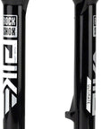 Brazo inferior RockShox - Pike Ultimate C1+/Pike Flight Attendant 2023+ 27,5" 15 x 110 mm Negro brillante