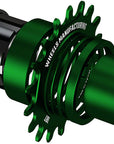 Kit de conversión de ruedas SOLO-XD XD/XDR de una sola velocidad (18 dientes) para SRAM XD/XDR Freeubs Green
