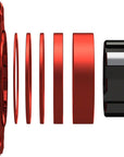 Kit de conversión de ruedas SOLO-SPLINE Micro Spline de una sola velocidad - 18 dientes para bujes Shimano Micro Spline, color rojo