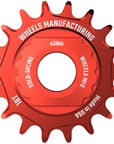 Kit de conversión de ruedas SOLO-SPLINE Micro Spline de una sola velocidad - 18 dientes para bujes Shimano Micro Spline, color rojo