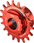 Kit de conversión de ruedas SOLO-SPLINE Micro Spline de una sola velocidad - 18 dientes para bujes Shimano Micro Spline, color rojo