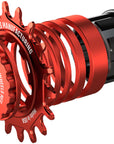 Kit de conversión de ruedas SOLO-SPLINE Micro Spline de una sola velocidad - 18 dientes para bujes Shimano Micro Spline, color rojo