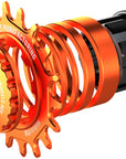 Kit de conversión de ruedas SOLO-SPLINE Micro Spline de una sola velocidad (18 dientes) para bujes Shimano Micro Spline, color naranja