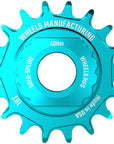 Kit de conversión de ruedas SOLO-SPLINE Micro Spline de una sola velocidad (18 dientes) para bujes Shimano Micro Spline (verde azulado)
