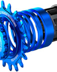 Wheels Manufacturing SOLO-SPLINE Micro Spline Single Speed Conversion Kit - 18t For Shimano Micro Spline Hub Bodies Blue