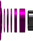 Kit de conversión de ruedas SOLO-SPLINE Micro Spline de una sola velocidad (18 dientes) para bujes Shimano Micro Spline, color morado
