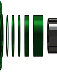Kit de conversión de ruedas SOLO-SPLINE Micro Spline de una sola velocidad - 18 dientes para bujes Shimano Micro Spline, color verde