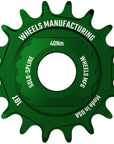 Kit de conversión de ruedas SOLO-SPLINE Micro Spline de una sola velocidad - 18 dientes para bujes Shimano Micro Spline, color verde
