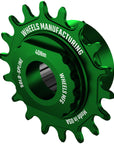 Kit de conversión de ruedas SOLO-SPLINE Micro Spline de una sola velocidad - 18 dientes para bujes Shimano Micro Spline, color verde