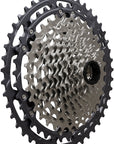 Shimano Deore XT CS-M8200-12 Cassette - 12-Speed 9-45t Hyperglide+ Micro Spline Gray/Silver