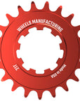 Ruedas de fabricación SOLO-SPEED Cog - 21t Compatible con kits SOLO-SPLINE SOLO-XD Rojo