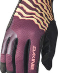 Guantes Dakine Covert - Raya ocre, dedos completos, talla pequeña para mujer