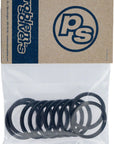 Problem Solvers Headset Stack Spacer - 28.6 3mm Aluminum Black Bag of 10