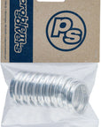 Espaciador de pila de auriculares Problem Solvers - 28,6 x 5 mm, aluminio plateado, bolsa de 10