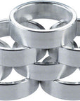 Problem Solvers Headset Stack Spacer - 28.6 10mm Aluminum Silver Bag of 10