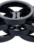 Problem Solvers Headset Stack Spacer - 25.4 5mm Aluminum Black Bag of 10
