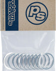 Problem Solvers Headset Stack Spacer - 25.4 3mm Aluminum Silver Bag of 10