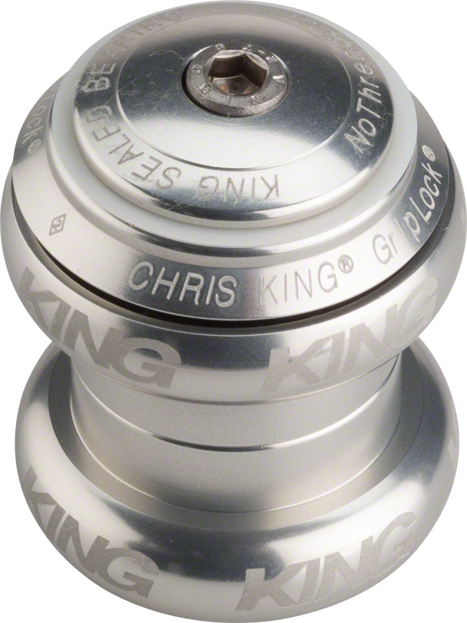 パーツ CHRIS KING nothreadset 1 1/8 inch silver Chris King NoThreadSet Headset - 1-1/8