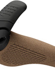 Puños Ergon GP2 Evo BioKork - Lock-On grandes, negro/marrón
