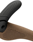 Puños Ergon GP3 Evo BioKork - Lock-On pequeños, negro/marrón