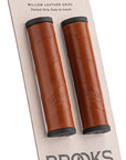 Brooks Willow Leather Grips - Honey 130/130mm