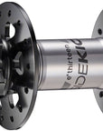 e*thirteen Sidekick Front Hub - 15 x 110mm 6-Bolt Disc BLK/Sterling Silver 28H