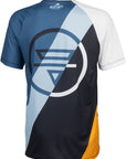 Maillot de MTB Teravail Waypoint para hombre - Blanco, Azul, Azul Claro, Negro, Dorado, Mediano