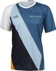Maillot de MTB Teravail Waypoint para hombre - Blanco, Azul, Azul Claro, Negro, Dorado, Mediano