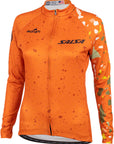 Salsa Womens Terrazzo Long Sleeve Jersey - 2X-Large Orange