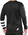 100% R-Core Jersey - Black/White Long Sleeve Mens Small