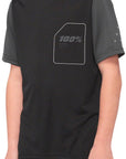 100% Ridecamp Jersey - Blue/Navy Short Sleeve Youth Small