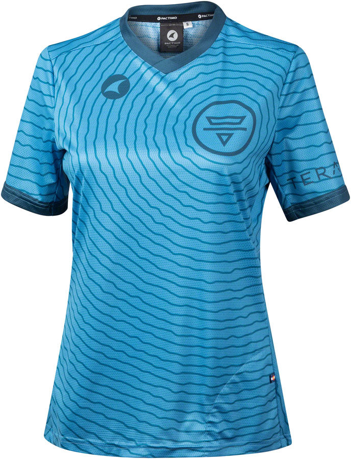 Camiseta Teravail Monitor Azul Lago/Azul Acero/Azul Prusia para