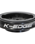 Soporte de potencia K-EDGE Gravity Cap para ciclocomputadores Garmin de un cuarto de vuelta, color negro