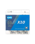 KMC X10 Chain - 10-Speed 116 Links Silver/Black