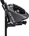 Maneta de cambio/freno hidráulico Shimano GRX ST-RX815 2 x 11 velocidades Di2 para manillar abatible izquierdo, pinza de montaje plano BR-RX810, manguera de 1000 mm prepurgada
