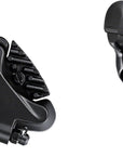 Freno de disco hidráulico Shimano GRX ST-RX400/BR-RX400, palanca de freno/cambio (izquierda), 2 x 10 velocidades, montaje plano, pastillas de resina con aletas, color negro
